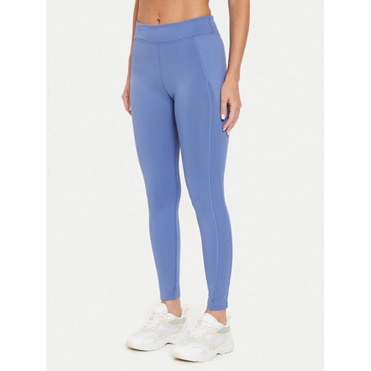 Reebok Legginsy Lux Contour Tight 100076337 Niebieski Slim Fit ze sklepu MODIVO w kategorii Spodnie damskie - zdjęcie 182757595