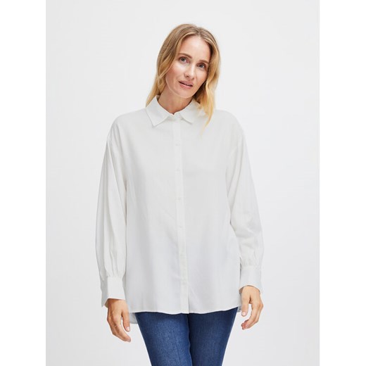 Fransa Koszula 20612465 Biały Regular Fit ze sklepu MODIVO w kategorii Koszule damskie - zdjęcie 182757616