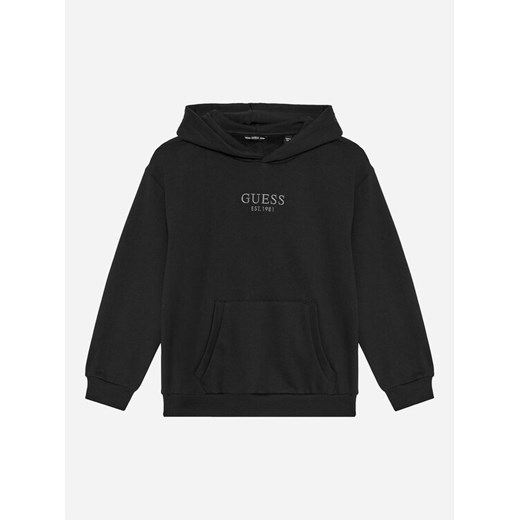 Guess Bluza L4BQ29 KAV33 Czarny Regular Fit ze sklepu MODIVO w kategorii Bluzy chłopięce - zdjęcie 182757686