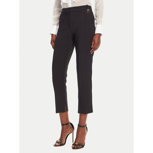 Elisabetta Franchi Chinosy PA-098-52E2-V320 Czarny Regular Fit ze sklepu MODIVO w kategorii Spodnie damskie - zdjęcie 182757695