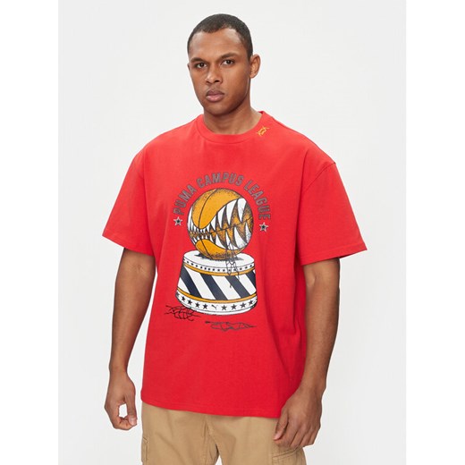 Puma T-Shirt Showtime 624740 Czerwony Regular Fit ze sklepu MODIVO w kategorii T-shirty męskie - zdjęcie 182757705