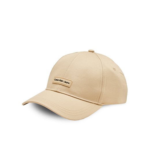 Calvin Klein Jeans Czapka z daszkiem Inst Patch Cap K50K512141 Beżowy ze sklepu MODIVO w kategorii Czapki z daszkiem męskie - zdjęcie 182757726