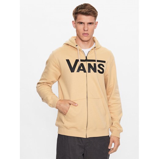 Vans Bluza Mn Vans Classic Zip Hoodie Ii VN0A456C Beżowy Classic Fit ze sklepu MODIVO w kategorii Bluzy męskie - zdjęcie 182757747