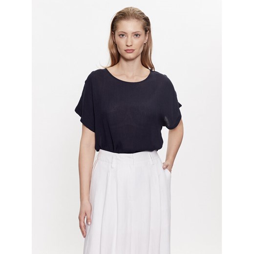 Kaffe Bluzka Amber Stanley 10500781 Granatowy Loose Fit ze sklepu MODIVO w kategorii Bluzki damskie - zdjęcie 182757759
