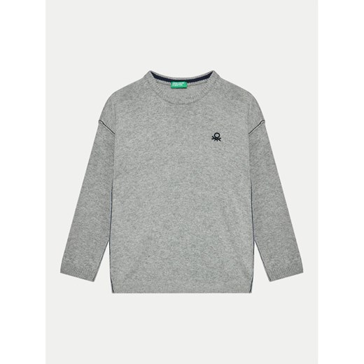 United Colors Of Benetton Sweter 1041H1025 Szary Regular Fit ze sklepu MODIVO w kategorii Swetry chłopięce - zdjęcie 182757785
