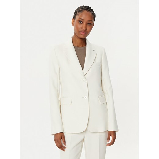 Weekend Max Mara Marynarka Uva 2515041041 Écru Slim Fit ze sklepu MODIVO w kategorii Marynarki damskie - zdjęcie 182757805