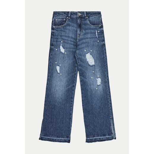 Guess Jeansy J4BA03 D5FM0 Granatowy Relaxed Fit ze sklepu MODIVO w kategorii Spodnie dziewczęce - zdjęcie 182757815