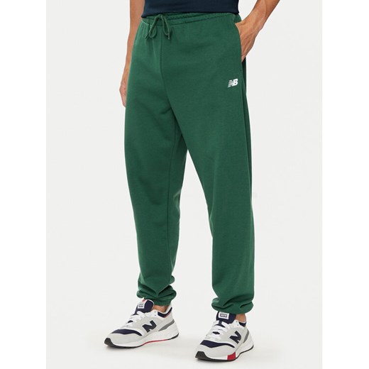 New Balance Spodnie dresowe Essentials MP41519NWG Zielony Relaxed Fit New Balance S MODIVO