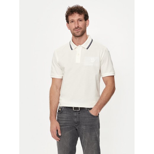 Gant Polo Contrast 2013039 Écru Regular Fit ze sklepu MODIVO w kategorii T-shirty męskie - zdjęcie 182757857