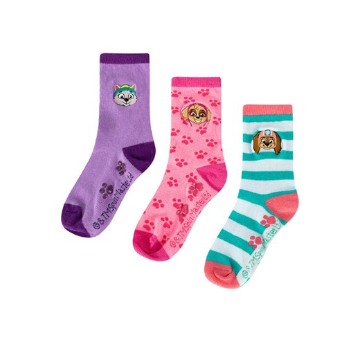 Paw Patrol Zestaw 2 par wysokich skarpet dziecięcych ACCCS-SS24-512PAW Różowy ze sklepu MODIVO w kategorii Skarpetki dziecięce - zdjęcie 182757897