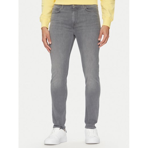 Tommy Hilfiger Jeansy Bleecker MW0MW38828 Szary Slim Fit ze sklepu MODIVO w kategorii Jeansy męskie - zdjęcie 182757926