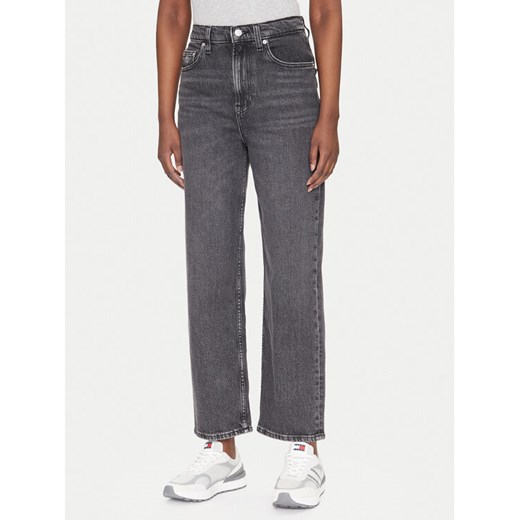 Tommy Jeans Jeansy Layla DW0DW20646 Czarny Straight Fit ze sklepu MODIVO w kategorii Jeansy damskie - zdjęcie 182757947