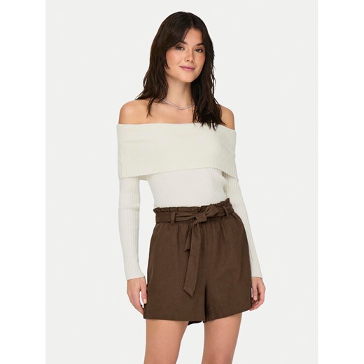 JDY Bluzka Liva 15336133 Écru Regular Fit ze sklepu MODIVO w kategorii Bluzki damskie - zdjęcie 182757955