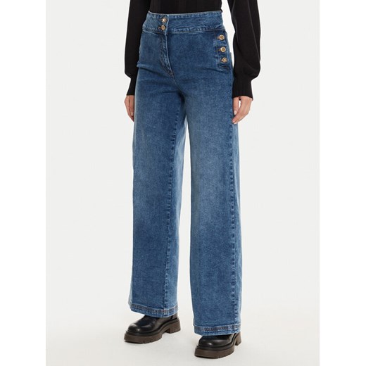 Silvian Heach Jeansy Galta GPA24261JE Niebieski Wide Leg ze sklepu MODIVO w kategorii Jeansy damskie - zdjęcie 182757975