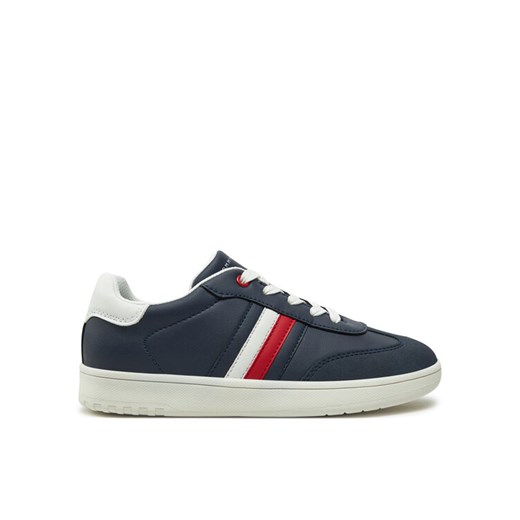 Tommy Hilfiger Sneakersy Stripe Low Cut Lace-Up Sneaker T3X9-33851-1269 S Granatowy ze sklepu MODIVO w kategorii Buty sportowe dziecięce - zdjęcie 182757976