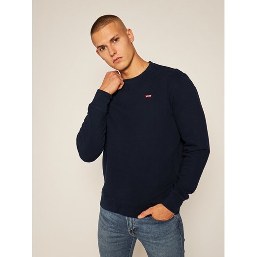 Levi's® Bluza New Original Crew 35909-0003 Czarny Regular Fit ze sklepu MODIVO w kategorii Bluzy męskie - zdjęcie 182757987