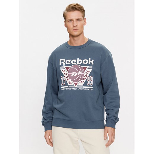Reebok Bluza Basketball IL2005 Niebieski Regular Fit ze sklepu MODIVO w kategorii Bluzy męskie - zdjęcie 182758009