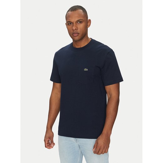 Lacoste T-Shirt TH2827 Granatowy Regular Fit Lacoste 5 MODIVO