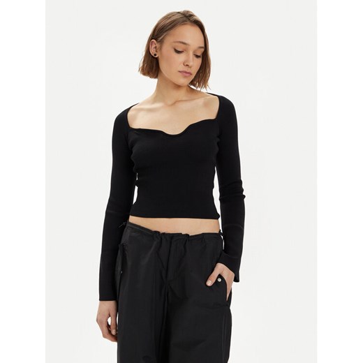 Gina Tricot Bluzka 20657 Czarny Slim Fit ze sklepu MODIVO w kategorii Bluzki damskie - zdjęcie 182758038