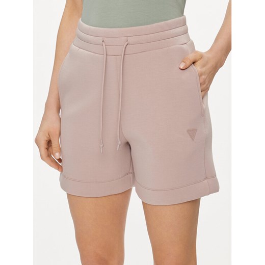 Guess Szorty sportowe Elly V2YD10 K7UW2 Beżowy Relaxed Fit ze sklepu MODIVO w kategorii Szorty - zdjęcie 182758039