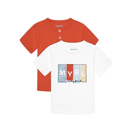 Mayoral Komplet 2 t-shirtów 1060 Kolorowy Regular Fit ze sklepu MODIVO w kategorii Kaftaniki i bluzki - zdjęcie 182758046