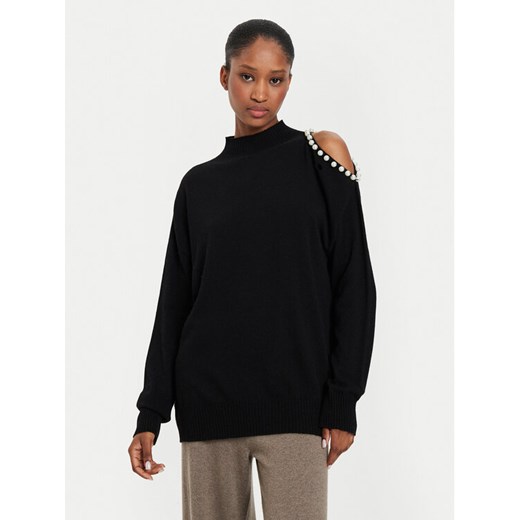Kontatto Sweter 3M0179 Czarny Regular Fit ze sklepu MODIVO w kategorii Swetry damskie - zdjęcie 182758076