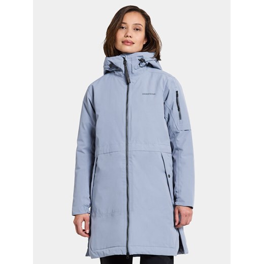 Didriksons Parka Ella Wns Parka 2 504835 Błękitny Regular Fit ze sklepu MODIVO w kategorii Parki damskie - zdjęcie 182758085