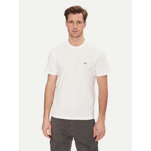 C.P. Company T-Shirt 18CMTS030A005100W Biały Regular Fit ze sklepu MODIVO w kategorii T-shirty męskie - zdjęcie 182758125