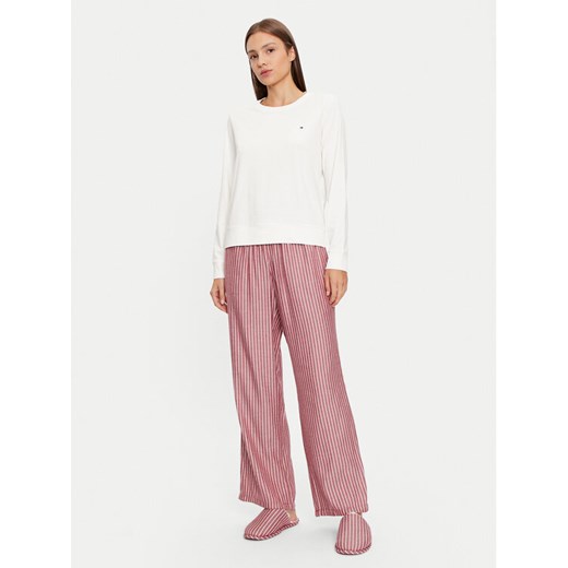 Tommy Hilfiger Piżama UW0UW04853 Czerwony Regular Fit ze sklepu MODIVO w kategorii Piżamy damskie - zdjęcie 182758135