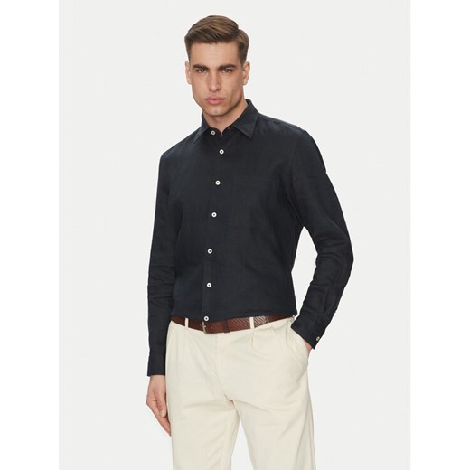 Marc O'Polo Koszula M23 7428 42318 Granatowy Regular Fit ze sklepu MODIVO w kategorii Koszule męskie - zdjęcie 182758145