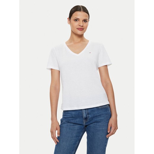 Tommy Jeans Komplet 2 t-shirtów DW0DW11458 Kolorowy Slim Fit ze sklepu MODIVO w kategorii Bluzki damskie - zdjęcie 182758157