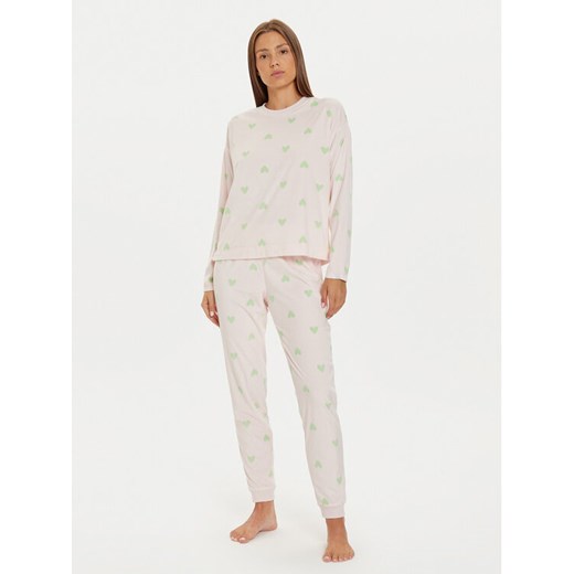 United Colors Of Benetton Piżama 360T3P030 Różowy Regular Fit ze sklepu MODIVO w kategorii Piżamy damskie - zdjęcie 182758235