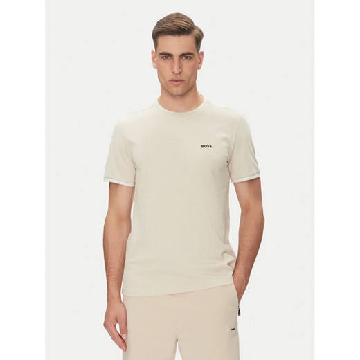 BOSS T-Shirt Taul 50521245 Beżowy Regular Fit ze sklepu MODIVO w kategorii T-shirty męskie - zdjęcie 182758247