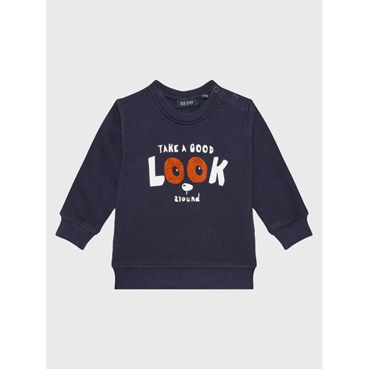 Blue Seven Bluza 984093 Granatowy Regular Fit ze sklepu MODIVO w kategorii Bluzy i swetry - zdjęcie 182758257