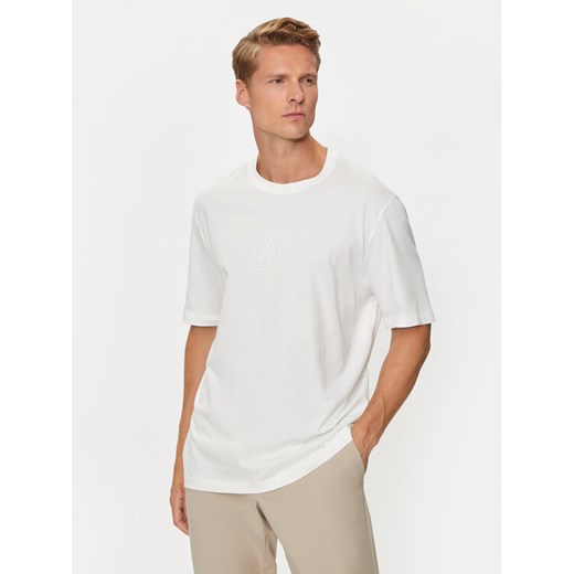 Armani Exchange T-Shirt 6DZTLE ZJ9JZ 1116 Biały Regular Fit ze sklepu MODIVO w kategorii T-shirty męskie - zdjęcie 182758259