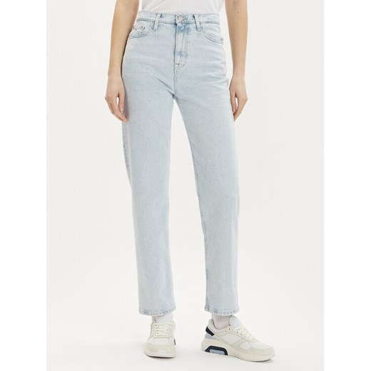 Tommy Jeans Jeansy Julie DW0DW17613 Błękitny Straight Fit ze sklepu MODIVO w kategorii Jeansy damskie - zdjęcie 182758266