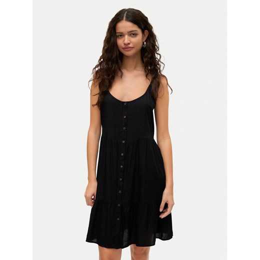 Vero Moda Sukienka letnia Bumpy 10325283 Czarny Loose Fit ze sklepu MODIVO w kategorii Sukienki - zdjęcie 182758288