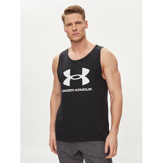 Under Armour Tank top Ua Sportstyle Logo Tank 1382883-001 Czarny Loose Fit ze sklepu MODIVO w kategorii T-shirty męskie - zdjęcie 182758359