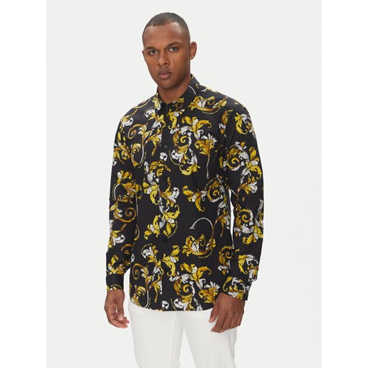 Versace Jeans Couture Koszula 78GAL2S0 Czarny Regular Fit ze sklepu MODIVO w kategorii Koszule męskie - zdjęcie 182758476