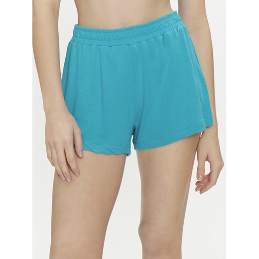 Calvin Klein Swimwear Szorty materiałowe KW0KW02441 Niebieski Regular Fit ze sklepu MODIVO w kategorii Szorty - zdjęcie 182758496