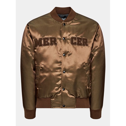 Mercer Amsterdam Kurtka bomber Unisex The Varsity MEAP233003 Brązowy Classic Fit ze sklepu MODIVO w kategorii Kurtki męskie - zdjęcie 182758499