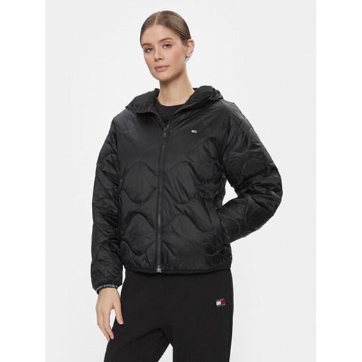 Tommy Jeans Kurtka przejściowa DW0DW17242 Czarny Regular Fit ze sklepu MODIVO w kategorii Kurtki damskie - zdjęcie 182758538