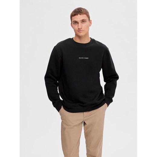 Selected Homme Bluza 16090431 Czarny Regular Fit ze sklepu MODIVO w kategorii Bluzy męskie - zdjęcie 182758567