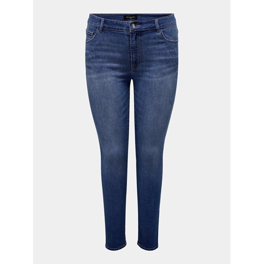 ONLY Carmakoma Jeansy Kate 15309057 Niebieski Skinny Fit ze sklepu MODIVO w kategorii Jeansy damskie - zdjęcie 182758619