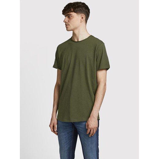 Jack&Jones T-Shirt Basher 12182498 Zielony Regular Fit ze sklepu MODIVO w kategorii T-shirty męskie - zdjęcie 182758635