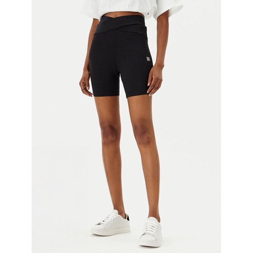 HUGO Kolarki Ivy 50540169 Czarny Slim Fit ze sklepu MODIVO w kategorii Szorty - zdjęcie 182758636