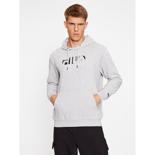 Fila Bluza FAM0511 Szary Regular Fit ze sklepu MODIVO w kategorii Bluzy męskie - zdjęcie 182758709