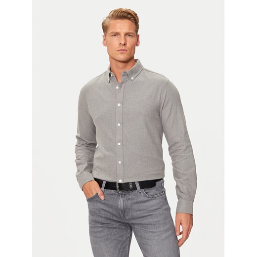 INDICODE Koszula Darian 25-354 Szary Regular Fit ze sklepu MODIVO w kategorii Koszule męskie - zdjęcie 182758718