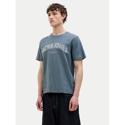 Jack&Jones T-Shirt Almeria 12276962 Niebieski Regular Fit ze sklepu MODIVO w kategorii T-shirty męskie - zdjęcie 182758719