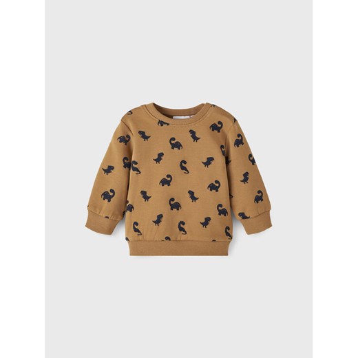 NAME IT Bluza 13212747 Brązowy Regular Fit ze sklepu MODIVO w kategorii Bluzy chłopięce - zdjęcie 182758735